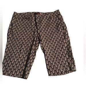Crosby Black and White Patterned Women Shorts